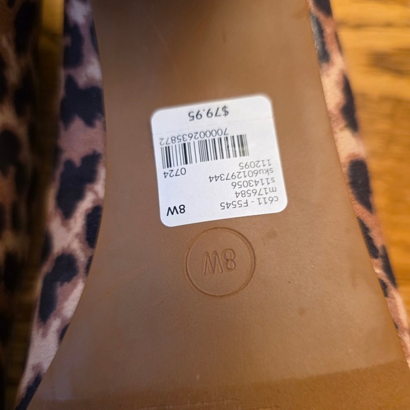 Lane Bryant Women's Leopard Print Pointed Toe Pumps 2.5" Heels Shoes Size 8W - Picture 14 of 16